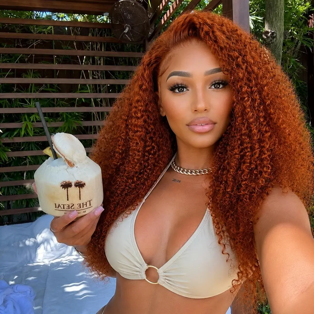 Alipearl Wigs 250% Density Side Part #35Copper Color Curly 13x6 Front Lace Wig with Drawstring Ready To Go Glueless Wigs Pre Styled Pre Cut PLace Plucked Human Hair #TikTokShopBackToSchool #SoHoChic