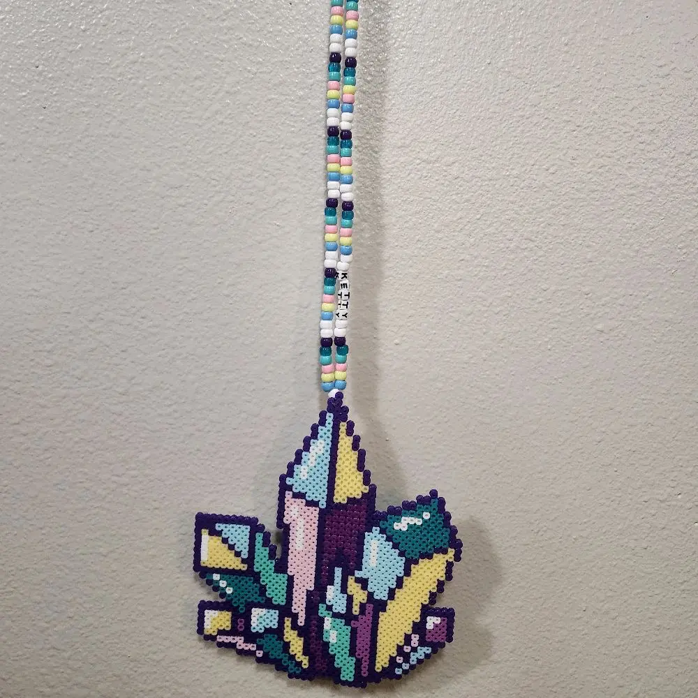 Crystal Kandi Perler necklace