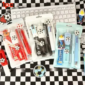2026 World Cup Mascot Theme Stationery Set, High Aesthetic Pencil Set, Includes Pencils, Erasers, Pens, Class Rewards, Fan Gift Choice