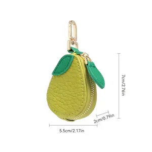 1pc Fruit-Shaped Keychain Coin Purse/Mini AirTag Holder & Organizer/Perfect as a Gift for Women, Pouch, Can Be Hung on Bags for Easy Access, Bag-in-Bag, Cute Coin Pouch, Mini Fruit Series Avocado Strawberry Charm