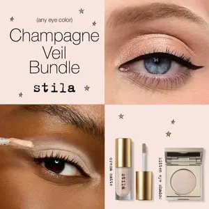 Stila Champagne Veil Bundle - Liqua-Play + Kitten Eye Shadow