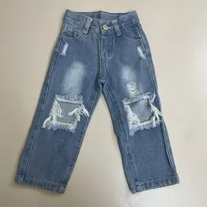 toddler boy clothes Blue boy winter pant fashion clothing Straight baby boy jeans