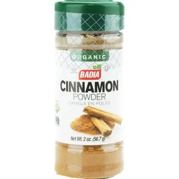 BADIA Certified Organic Cinnamon Powder Spice - 2 oz, US-Sourced, YES-Certified, Ideal for Caribbean Baking, Cooking & Spanish-Style Custards
