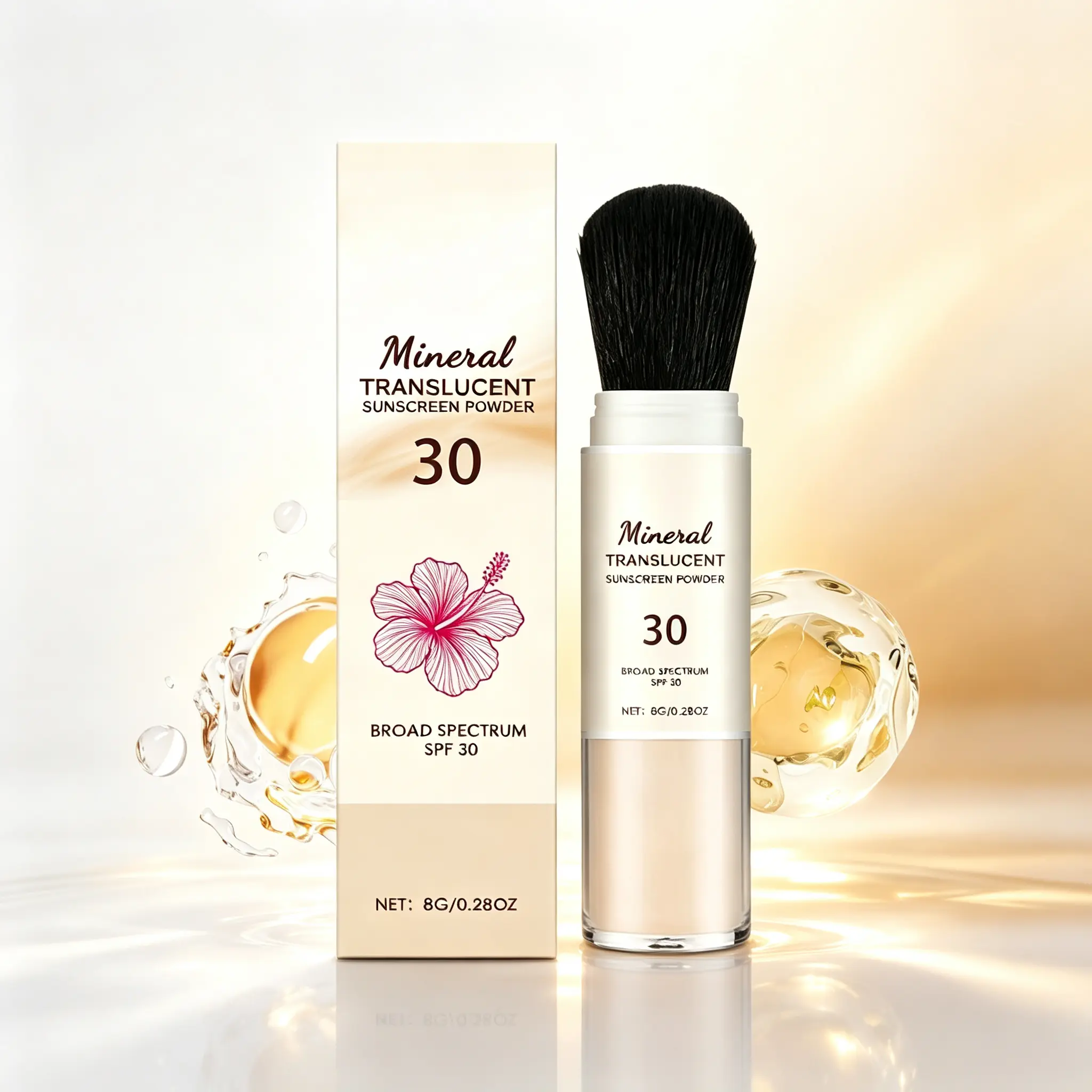 Mineral Sunscreen Powder SPF 30 – Translucent Setting Powder with Broad Spectrum Sun Protection