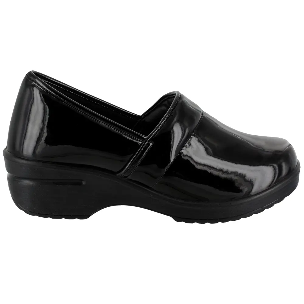 Easy Works by Easy Street Womens Lyndee Slip Resistant  Work Safety Shoes Casual - Black