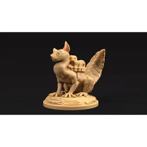 Sand Bounder Saddle Mount Cute Gecko | The Dragon Trappers Lodge | 32mm Scale | Miniature RPG Tabletop Mini Resin DnD Dungeons and Dragons