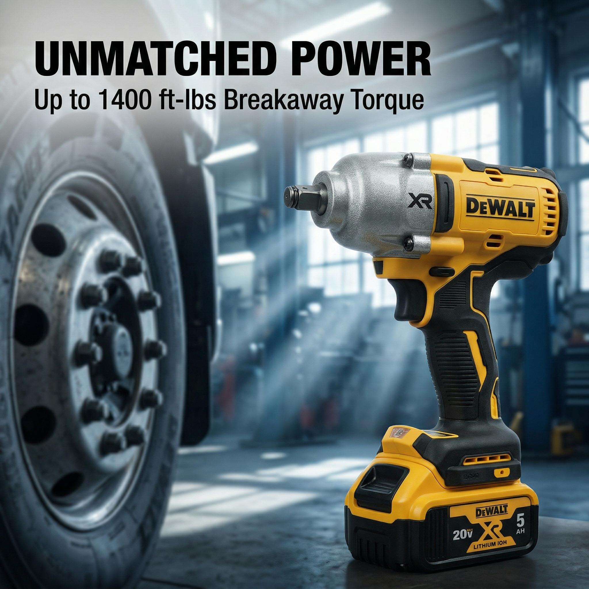 DEWALT DCF900 20V XR Cordless High Torque Impact Wrench 1/2-Inch Hog Ring Anvil 1898Nm Breakaway Torque Brushless Motor for Heavy Truck Repair Structural Steel and Agriculture Equipment Main DEWALT DCF900 20V XR Cordless High Torque Impact Wrench 1/2-Inch Hog Ring Anvil 1898Nm Breakaway Torque Brushless Motor for Heavy Truck Repair Structural Steel and Agriculture Equipment Main