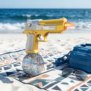 High-Capacity Electric Water Gun Toys with Light, Fast Continuous Shooting, Summer Outdoor Water Toy for Adults & Kids, Ideal Gift for Boys & Girls