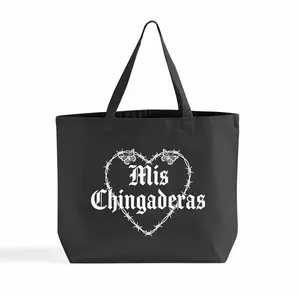 Mis Chingaderas Tote Bag – Funny Latino Mexican Everyday Canvas Cotton Bag Bolsa Chistosa Reusable Tote