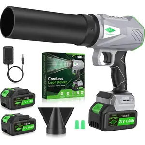 Leaf Blower Cordless with  and Charger,1000,000 RPM, 395CFM 1000G Power, Lightweight Handheld Design, Extended Nozzle,Blower for Patio Cleaning, Blowing Water, Blowing Leaves and Dust
