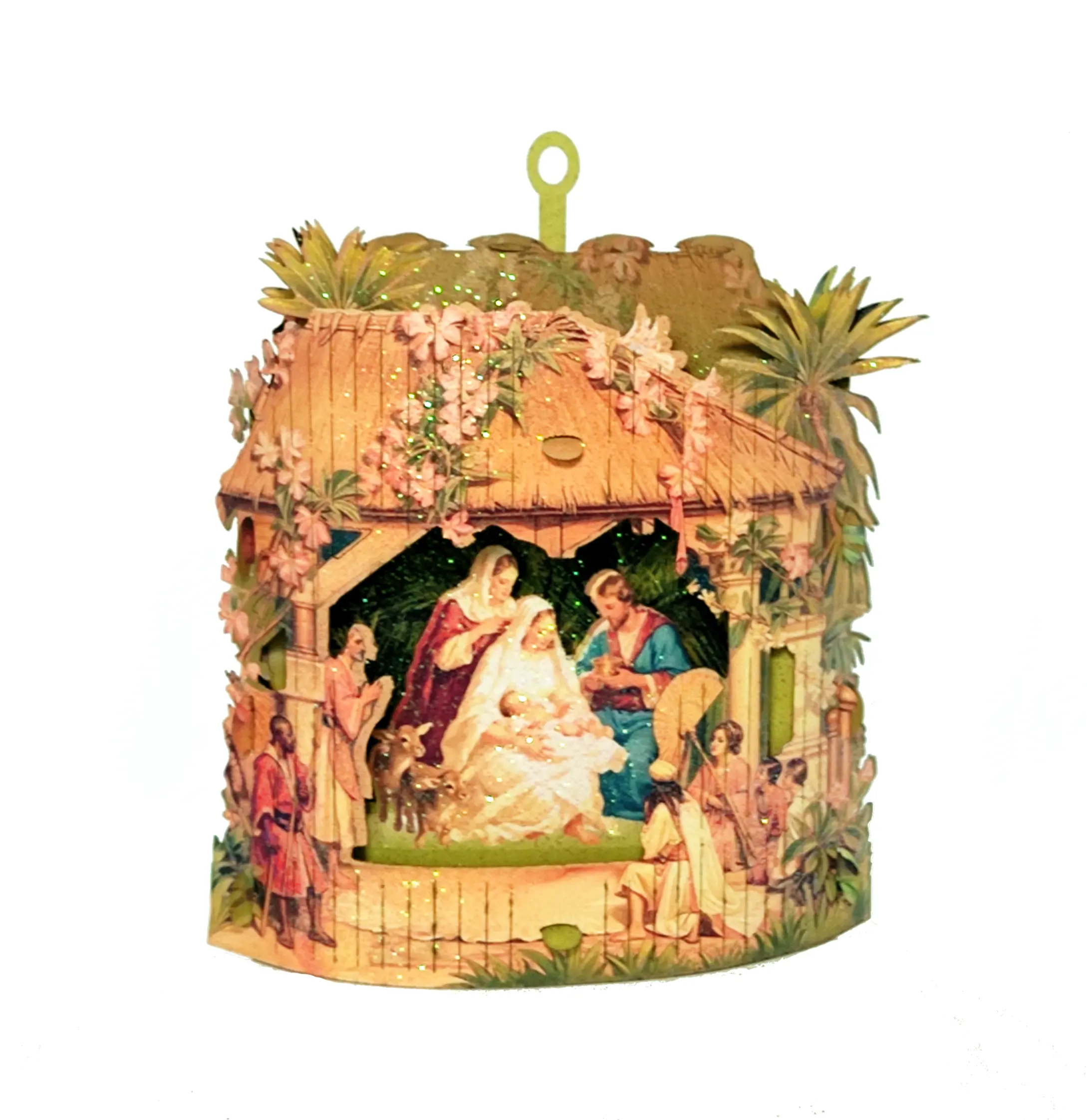 Handmade 3D Nativity Christmas Card, Keepsake Creche Paper Ornament, Default Holiday Gifts #83