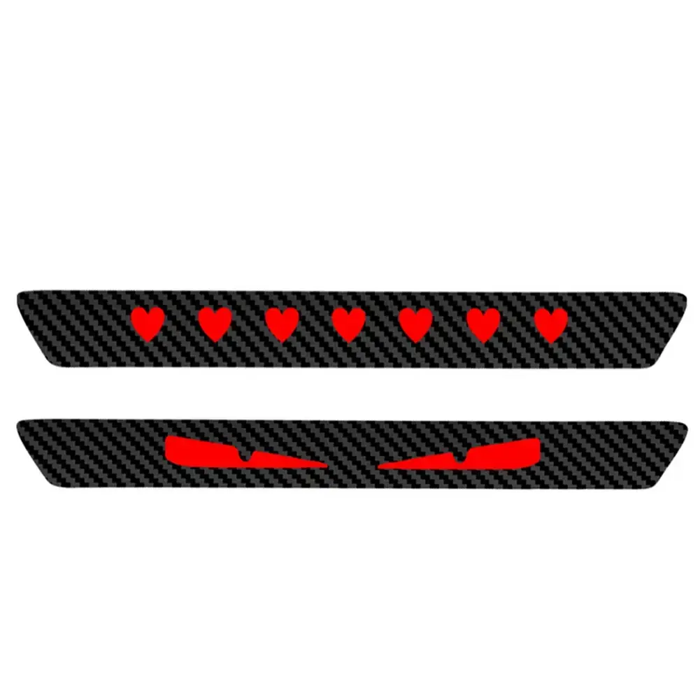 Car Taillight Brake Lights Sticker Universal Car Protector Sticker Devil Eyes Heart  Hawk Eye Lights Carbon Fiber Cover Stickers