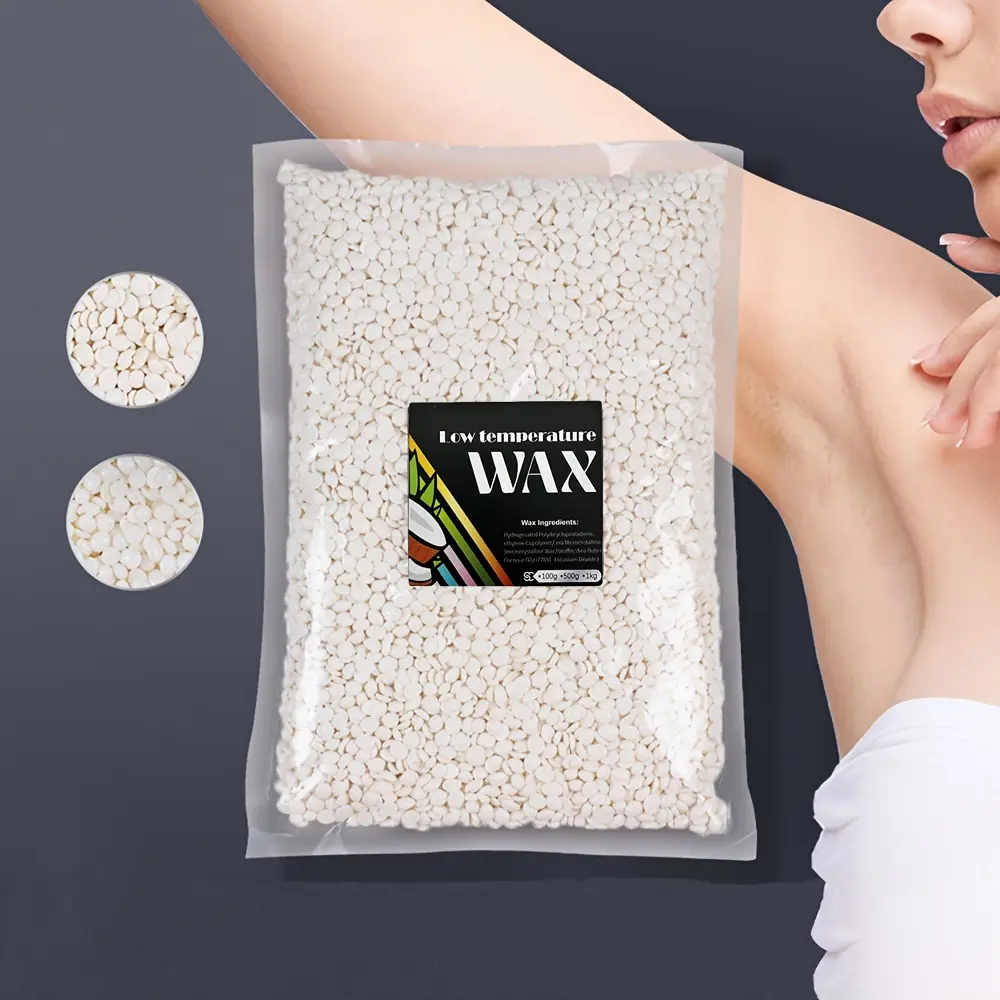 Coconut Milk Wax Without  Hair Removal Product Wax Beans Transparent Low Melting Point Sticky Strong Hair Removal Coconut Wax Body Care Wax Bikini Wax Beads