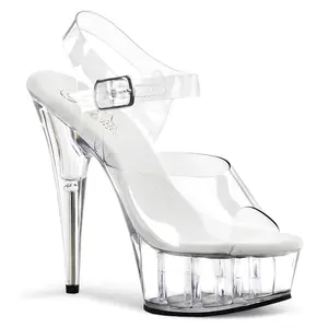 Pleaser Delight-608 Women's Strappy High Heel Platform Sandal Footwear, Strappy Sandal
