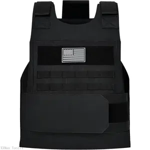 Tactical Vest Outdoor, Adjustable Security Training Protective Outdoor Vest,Suitable for Police Fbi Vest Gilet EquipmentXXMax Tool14