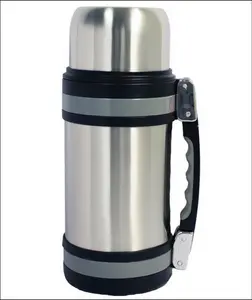 AT1080 32 Oz. Vacuum Insulated Wide Mouth Bottle with Shoulder Strap for Travel and Daily Use