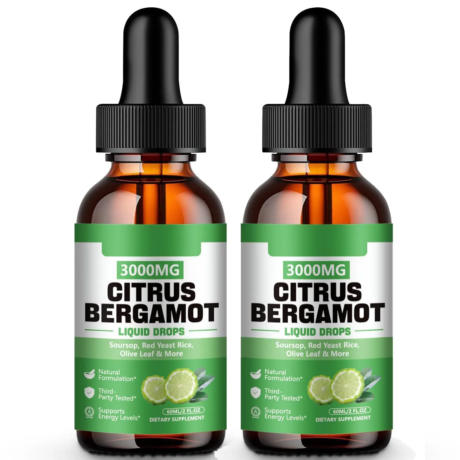 Natural plant-based dietary supplement: Bergamot drops