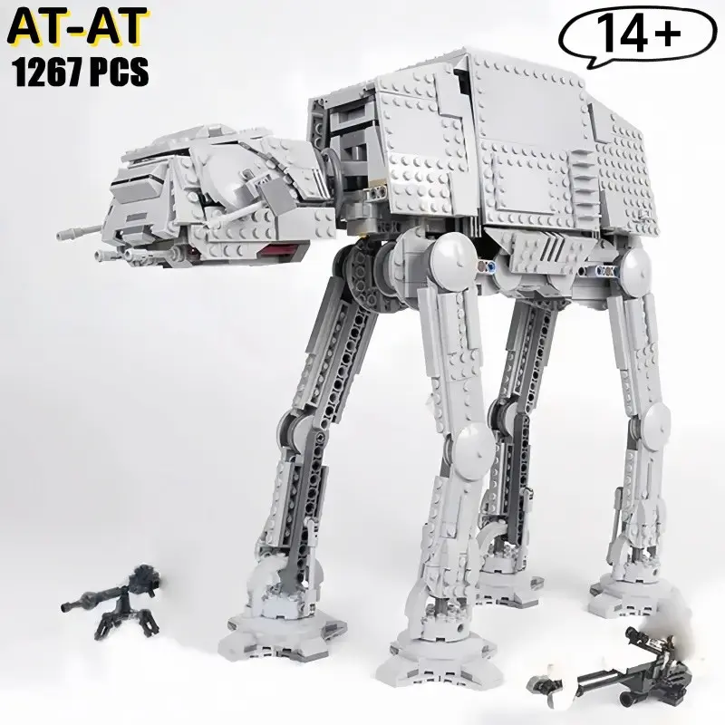 2026 Latest DIY Assembly Building Model Kit 75288, Walking Machine Assembly Block At-At Set, Includes Small Figures, Toy Gift, Building Block Sets