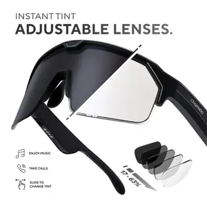 Music Shield Smart Audio Sunglasses | Tint-Adjustable Sports Eyewear (Standard + La Melaza Limited Edition)