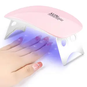✨ 6W Mini Portable Nail Dryer, Rechargeable & Foldable with 6 LED Beads, Nail Tool for Quick Drying Nail Polish Gel and Gel Polish, UV LED Lamp, LED Manicure Lamp, Compact