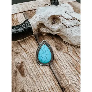 Tess Statement Ring - Elegant Design, Unique Shape, Colorful Finish, Turquoise Texture Ring, Turquoise Texture Rings