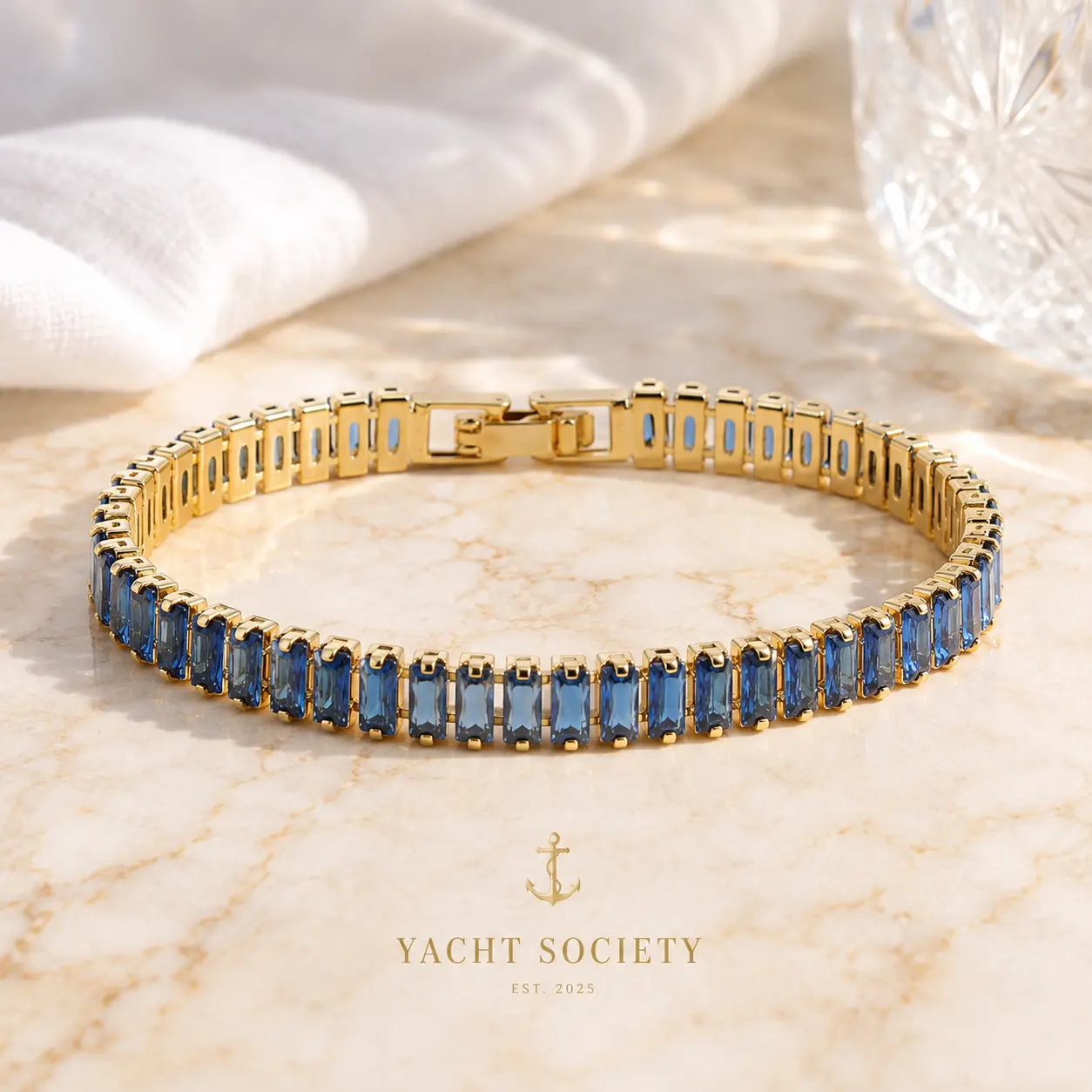 Blue Tanzanite Tennis Bracelet