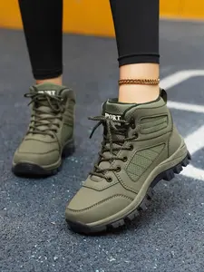 High-Quality Women's Hiking Shoes, Anti-Slip Durable Outdoor Footwear, Lace-Up Design with Ventilation Holes, Breathable Hiking Shoes, All-Day Comfort, Lightweight Hiking Boots