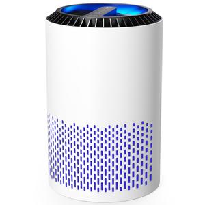 portable air purifier, compact air purifier with sleep mode & speed control, household air cleaner for smoke, pollen, pet dander, hair & odors