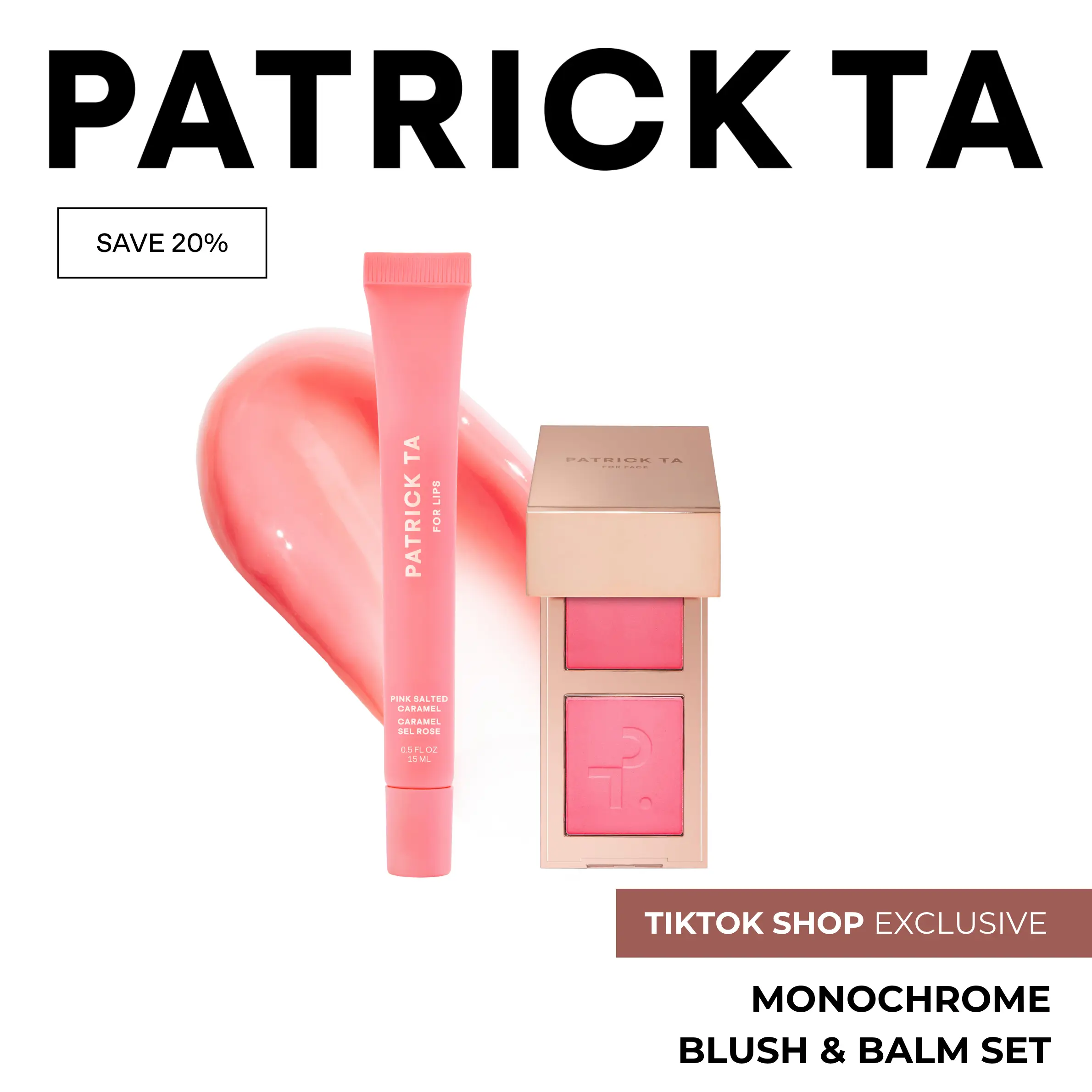 Monochrome Blush and Balm Set - Mini Major Headlines Blush Duo and Major Moisture Lip Balm