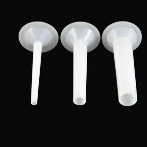 A Set of 3pcs Plastic Sausage Stuffing Tubes Manual Sausage Stuffer Funnels for Meat Grinder Funnel Attachment Kit Food Grade Meat Grinder