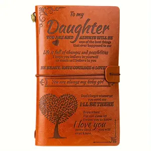 A gift for my daughter from mom or dad Leather diary, Teen writing diary, Planner Notebook, Personal Organizer Book, special gifts for my daughter's birthday, graduation, Thanksgiving, Christmas