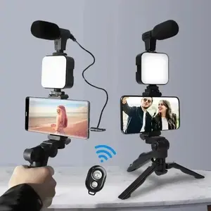 Smartphone Vlogging Kit with Tripod, Mic & LED Light – TikTok Starter Set