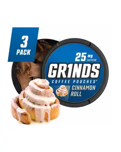 Grinds Coffee Pouches - Cinnamon Roll (Pack of 3)