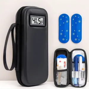 Insulin Cooler Travel Case with Temperature Display and lce Packs