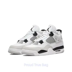 Retro college-style white sneakers: stylish, comfortable, slip-resistant, and durable basketball shoes