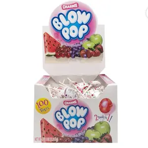 Blow Pop Assorted Mix 100 pcs - 2 Tastes in 1 - Watermelon, Apple, Grape, Strawberry - 3.09 oz (87.5g)