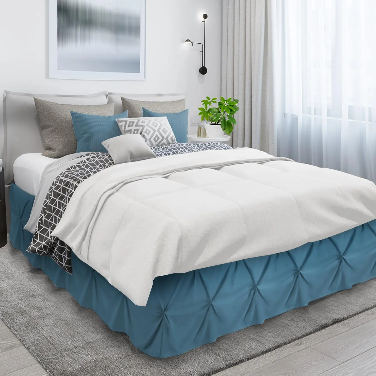 NB Pinch Pleat Bed Skirt Bedding Accessories Bedding Supplies Bedroom