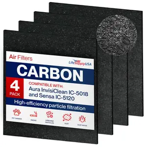 Carbon Filter Compatible with Aura InvisiClean IC-5018 and Sensa IC-5120 Air Purifiers by LifeSupplyUSA