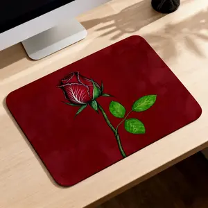 LIVEKEY Artistic Look "Mirror Glance" Mouse Pad - 360° Reinforced Edges, Anti-Slip Base, Water-Resistant Soft Surface, Unique Purple Blue Design for Office, Gaming PC & Mac Setup, Gift Idea