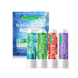 Sefudun Peppermint Inhaler Nasal Stick - Aromatherapy Nasal Inhaler, Portable Nose Inhaler Stick, Non Drowsy Motion Sickness Stick with Peppermint Essential Oil, Aromatherapy Inhaler Stick, Aroma Inhaler Aid Spray