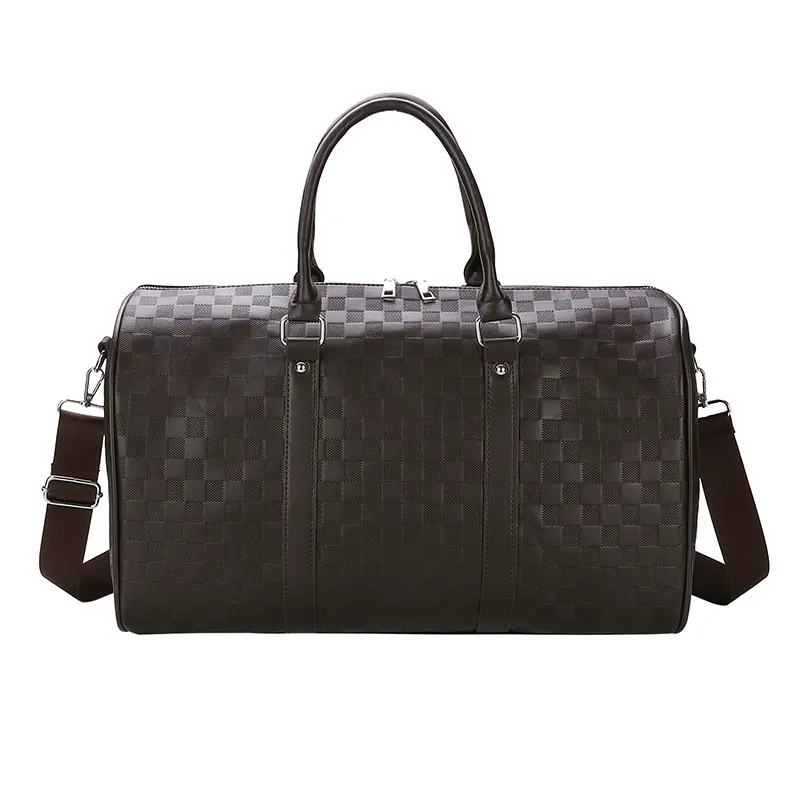 Pu Leather Luggage Travel Tote Bag Large Capacity Gym Bag Portable Travelling Bag