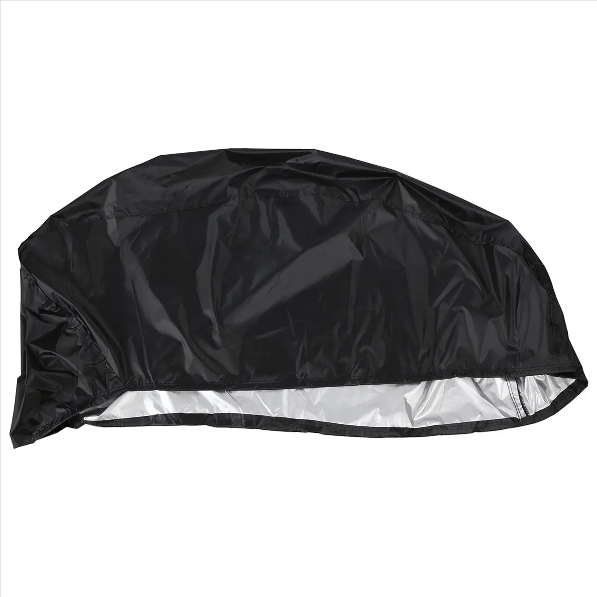 Polyester Coated 1-Piece Snowmobile Cover - Waterproof, Anti-UV, Dustproof, Trailerable, Universal Fit Outdoor Protection Sunshade Cover, 145x51x48cm Black