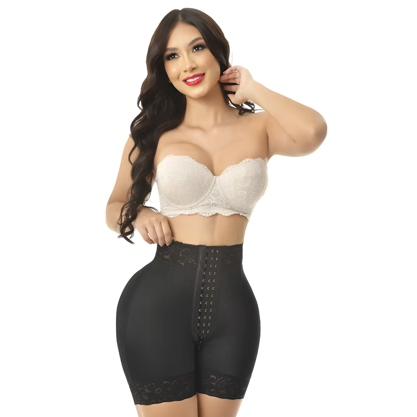 Ann Michell Regia 1597 – Stage 5 Colombian Compression Shorts | Invisible Luxury Lace, 3-Row Hooks & Shaping