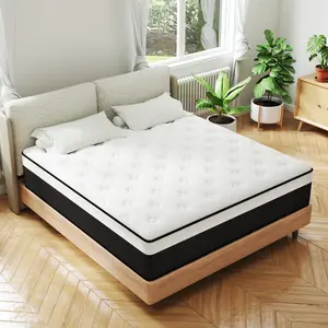 10" Memory Foam Mattresses Hybrid Pocket Spring Twin Full Queen King Size Medium Firm Mattress In A Box #springtok bed  mattress motion isolation