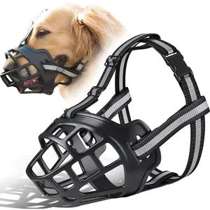 Baskerville Muzzle - Patented Humane Design, Breathable, Dog can Pant and Drink, Adjustable, Padded, Dog Training Muzzle for Small Dogs, Prevents Biting, Wildlife Scavenging