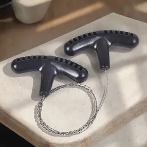 Portable Steel Wire Rope Chainsaw - Multi-Purpose Outdoor Emergency Survival Tool, Stainless Steel Saw Kit, Durable Rust-Resistant for Camping, Hiking & Rescue, Outdoor Survival Supplies