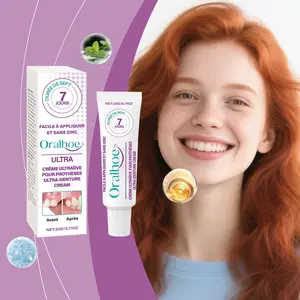 Oralhoe Denture Adhesive Comfortable Care Teeth Enhance Smile Aesthetic Denture Glue, Oral Health & Dental Care Essentials Gel Dentures Adhesive