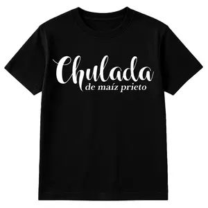 Chulada de Maiz Prieto Shirt, Chula Tee, Morena Shirt, Latina T-shirt, Spanish Shirt, Mexicana, De maíz prieto, Spanish Tshirt, Proud latina   Crew Neck Short Sleeves Casual Top for Women Breathable Matching Tee