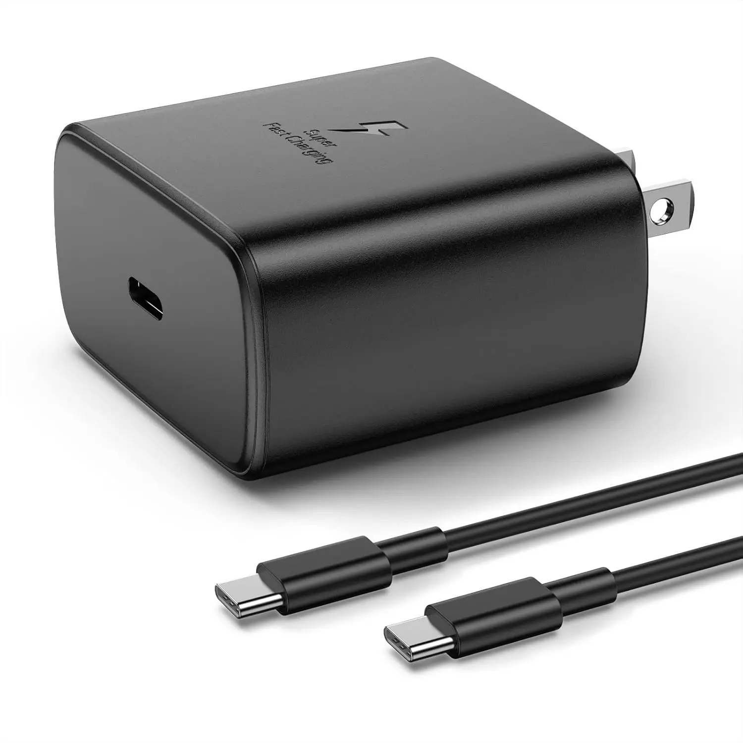 45W Super Fast Charger, USB C Power Adapter with 3FT Type C Fast Charging Cable for Samsung Galaxy S26/S25/S24/Note 20 Ultra, iPhone 17/16/15, Smartphone Accessories