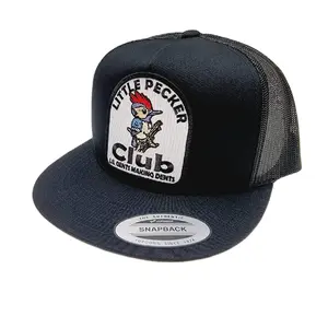 Little Pecker Club Lil Gents Making Dents Mesh Snapback Embroidered Flat Bill Trucker Hat
